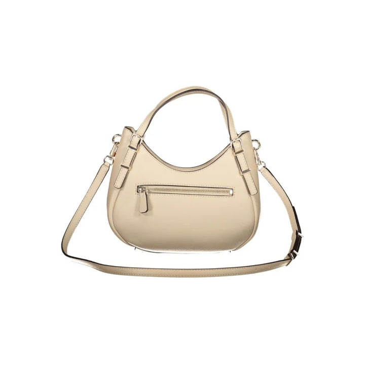Guess Jeans Beige Polyurethane Woman Handbag