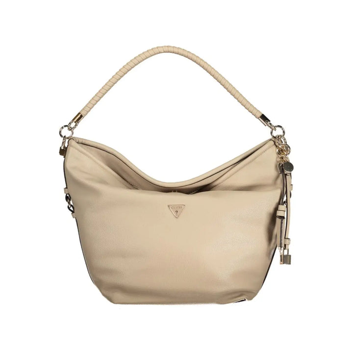 Guess Jeans Beige Polyurethane Women Handbag