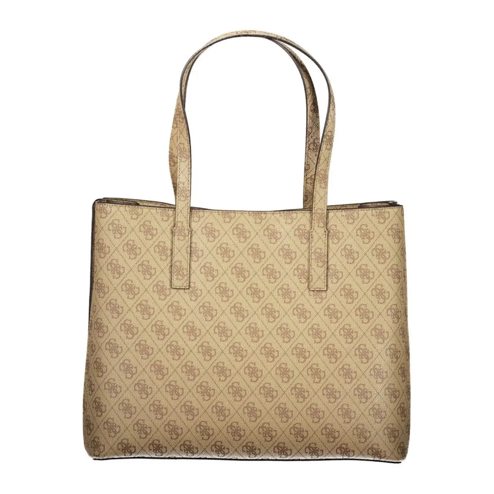 Guess Jeans Beige Polyurethane Women Handbag
