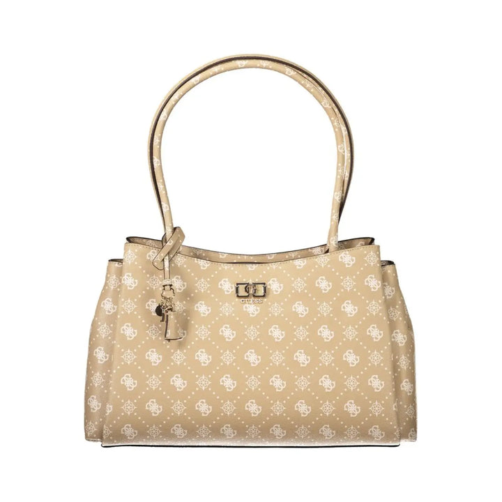 Guess Jeans Beige Polyurethane Women Handbag