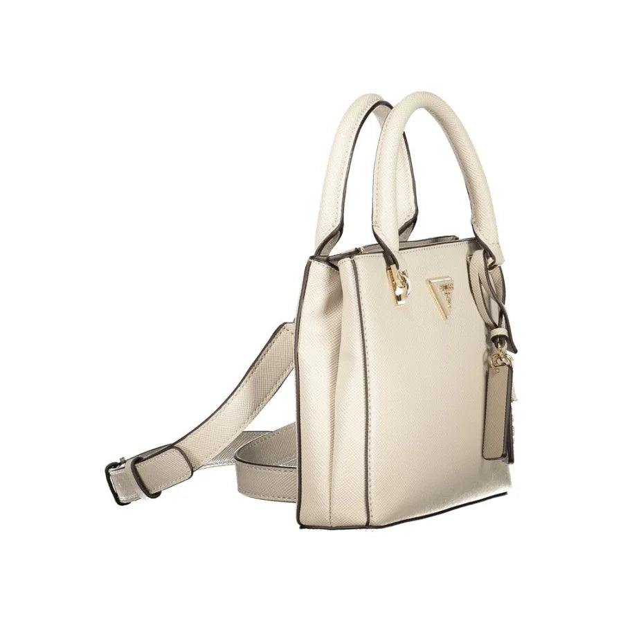 Guess Jeans Beige Polyurethane Women Handbag