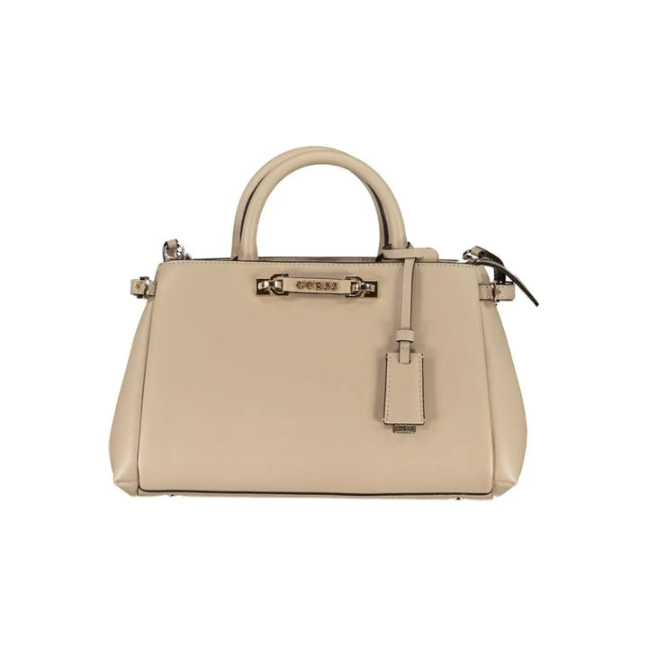 Guess Jeans Beige Polyurethane Women Handbag