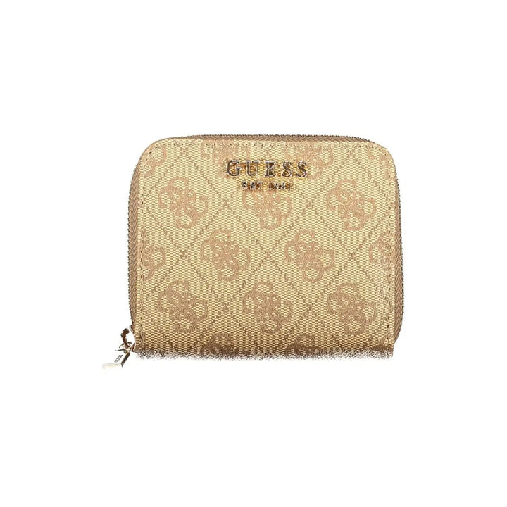 Guess Jeans Beige Polyurethane Women Wallet