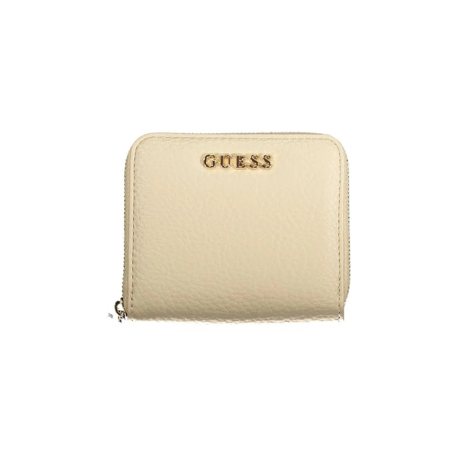 Guess Jeans Beige Polyurethane Women Wallet