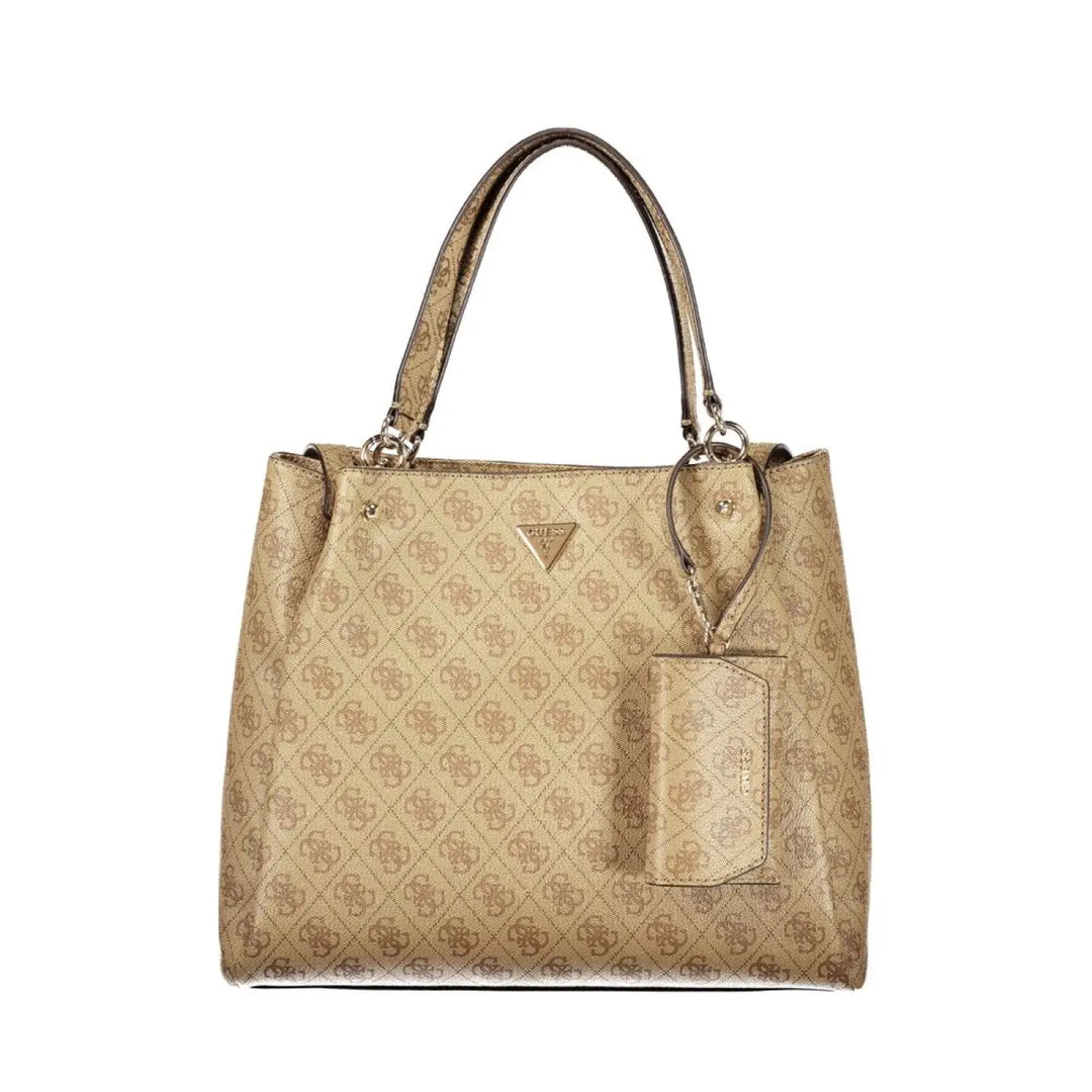 Guess Jeans Beige Polyurethane Womens Bag