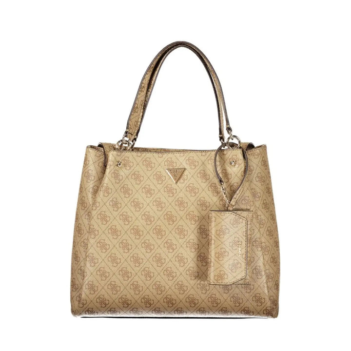 Guess Jeans Beige Polyurethane Womens Bag