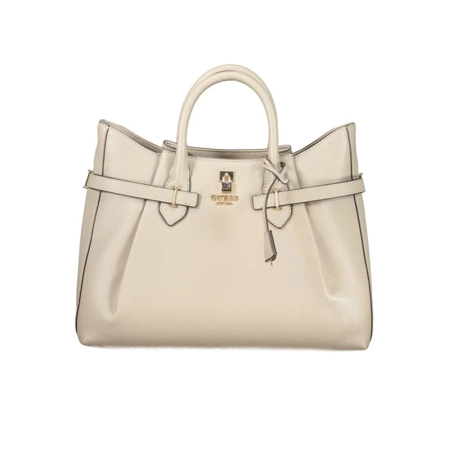 Guess Jeans Beige Polyurethane Women’s Handbag