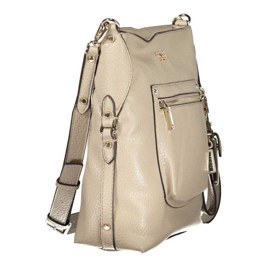 Guess Jeans Beige Polyurethane Women’s Handbag