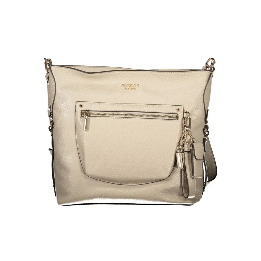 Guess Jeans Beige Polyurethane Women’s Handbag
