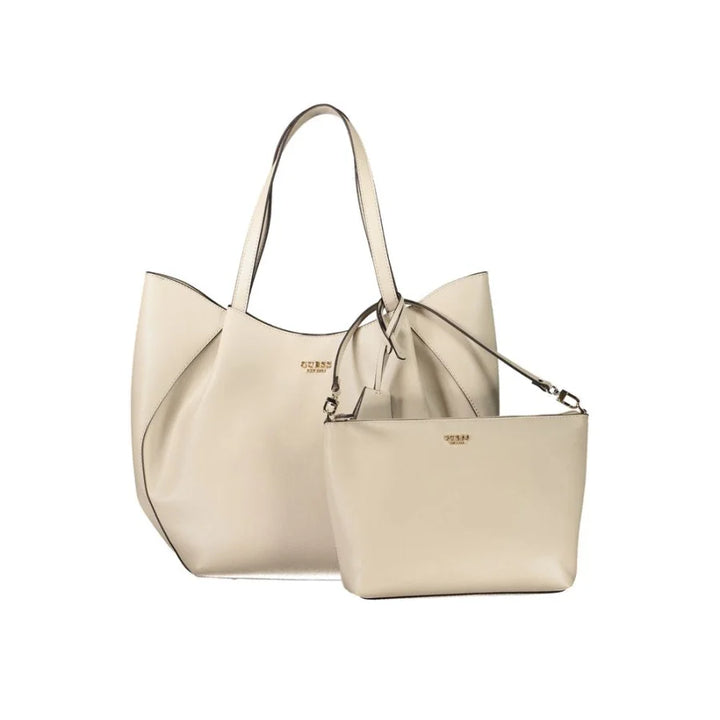 Guess Jeans Beige Polyurethane Women’s Handbag