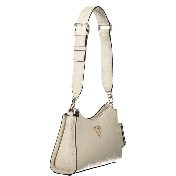 Guess Jeans Beige Polyurethane Women’s Shoulder Bag