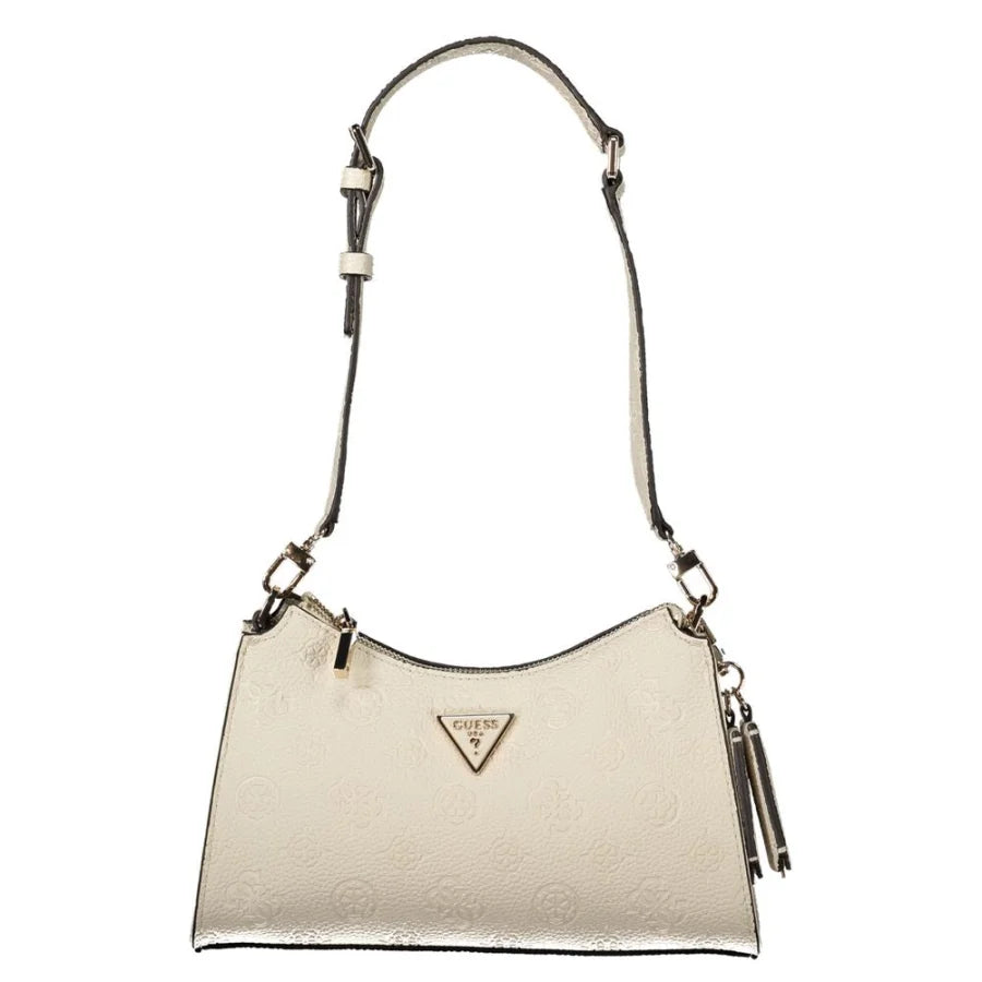 Guess Jeans Beige Polyurethane Women’s Shoulder Bag