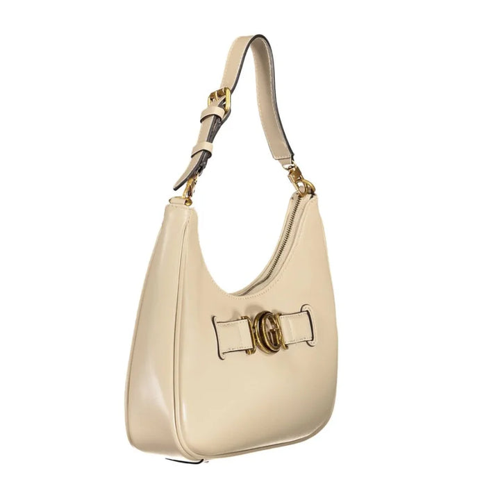 Guess Jeans Beige Polyurethane Women’s Shoulder Bag