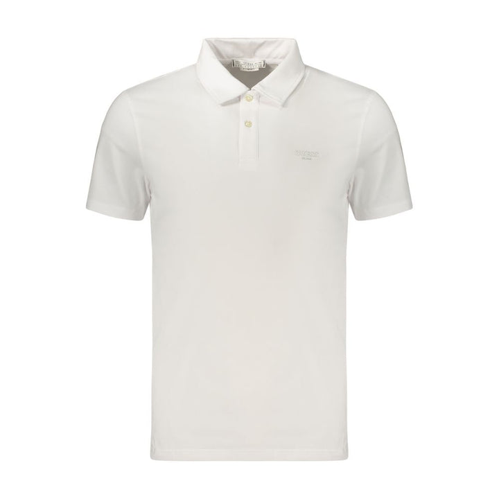 Guess Jeans Bianco Cotton Men Polo