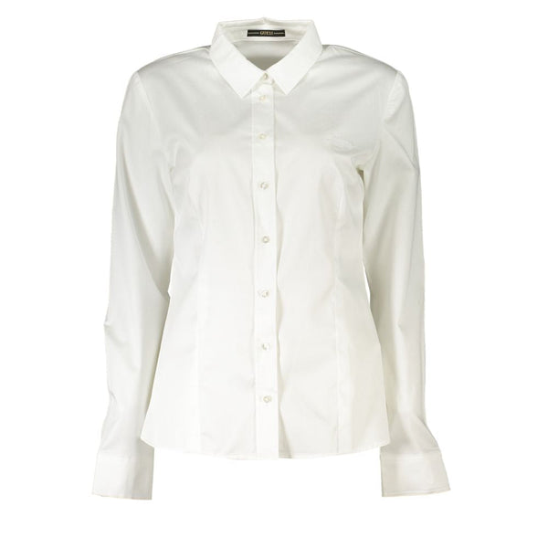 Guess Jeans Shirts - Bianco Cotton Women Shirt