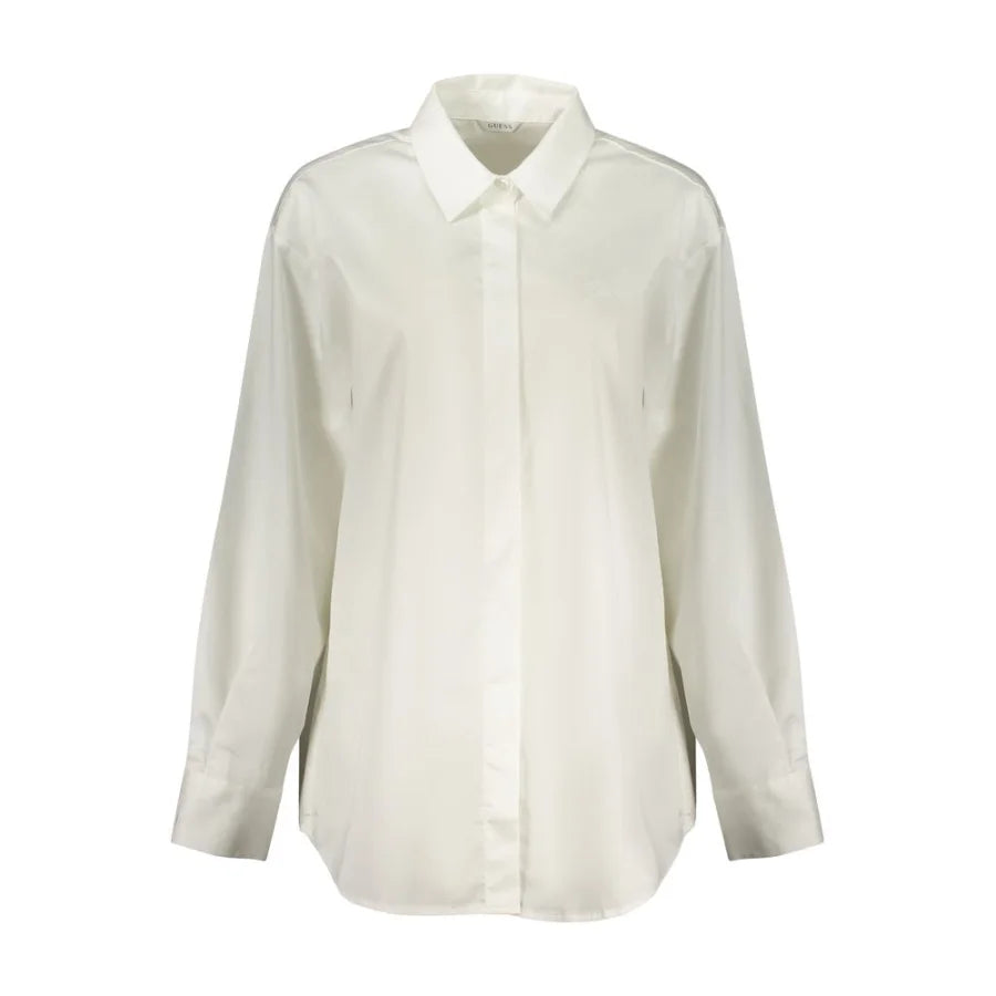 Guess Jeans Bianco Cotton Women Shirt