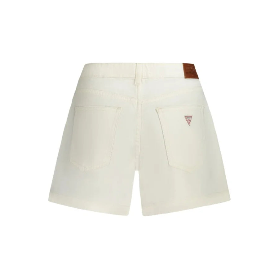 Guess Jeans Bianco Cotton Women Short