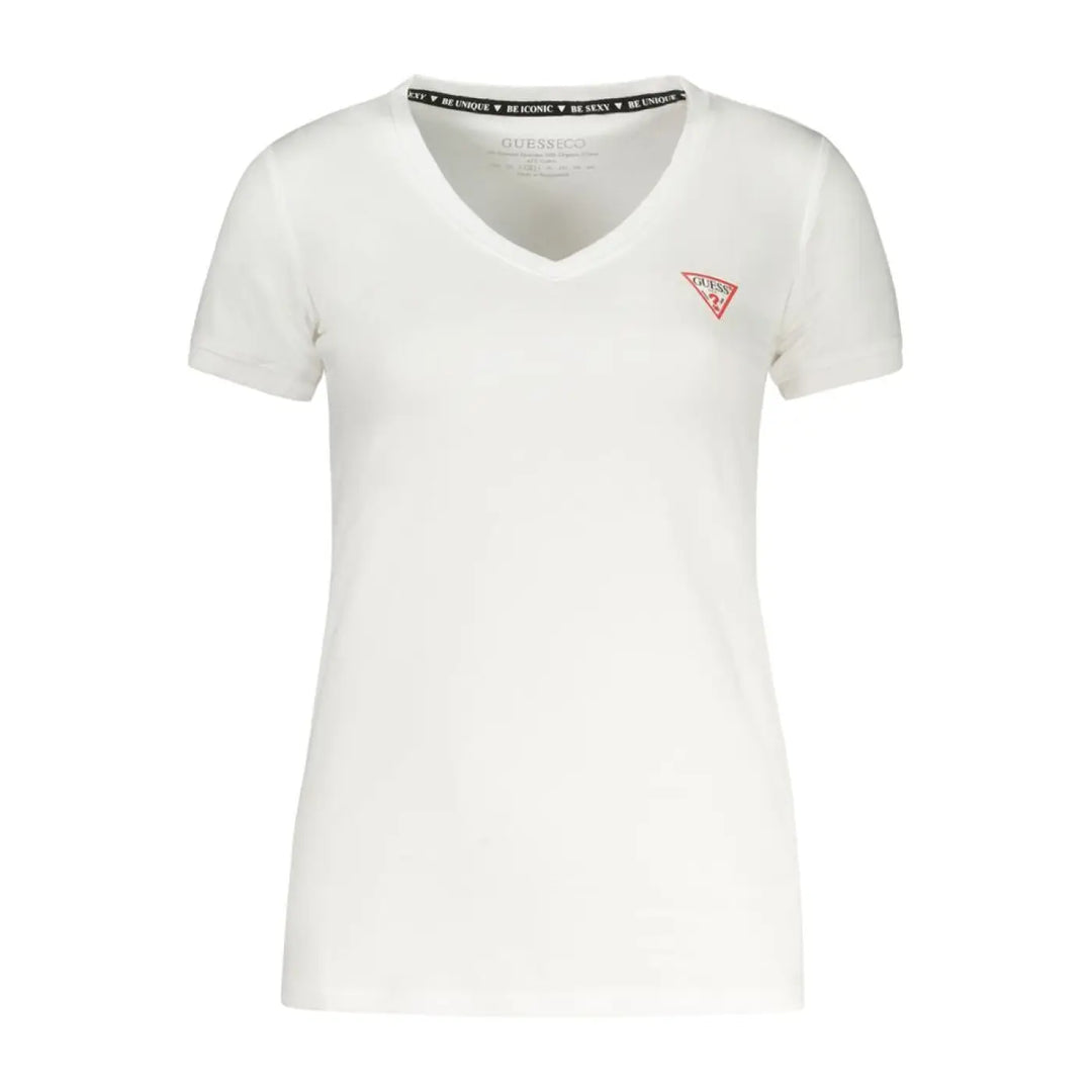 Guess Jeans Bianco Cotton Women T-shirt