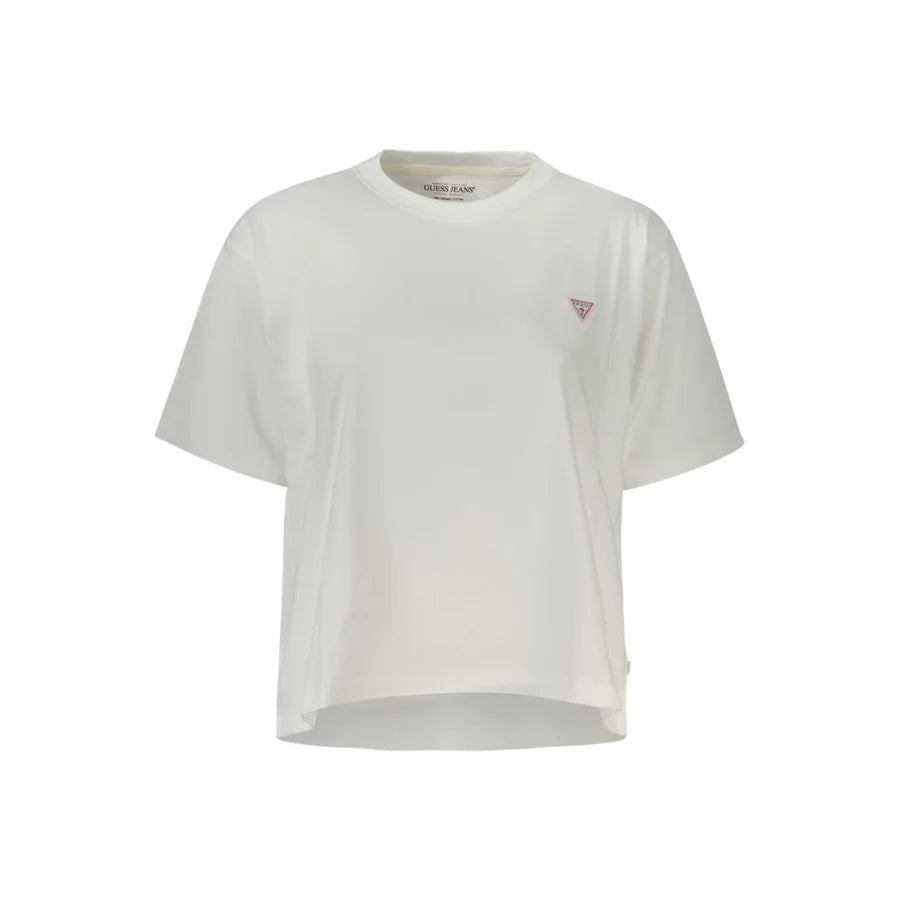 Guess Jeans Bianco Cotton Women T-Shirt