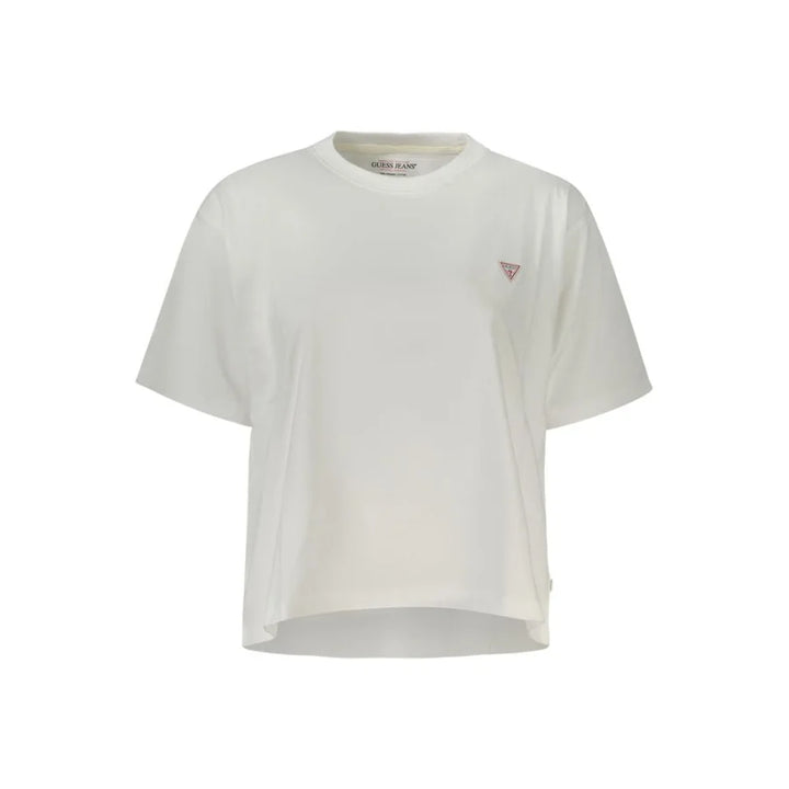 Guess Jeans Bianco Cotton Women T-Shirt