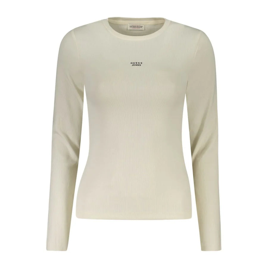 Guess Jeans Bianco Cotton Women T-Shirt