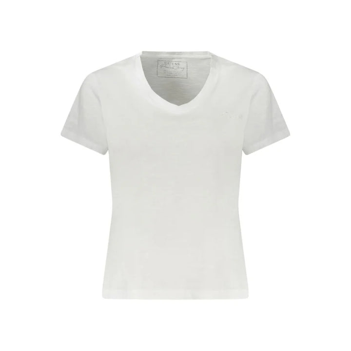 Guess Jeans Bianco Cotton Women T-Shirt