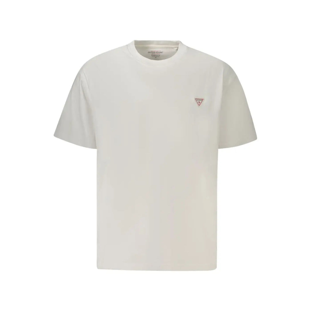 Guess Jeans Bianco Organic Cotton Men’s T-shirt