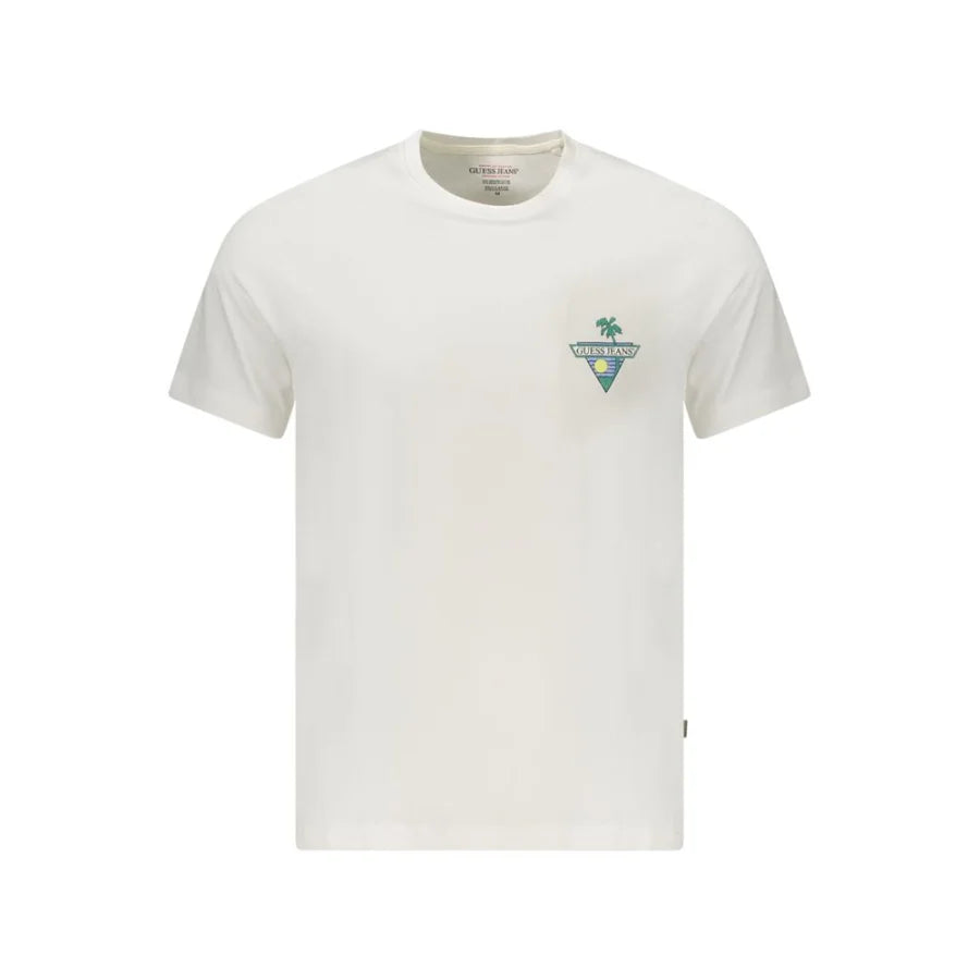 Guess Jeans Bianco Organic Cotton Men’s T-Shirt