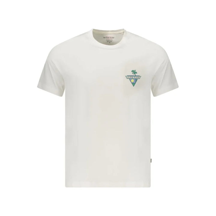 Guess Jeans Bianco Organic Cotton Men’s T-Shirt