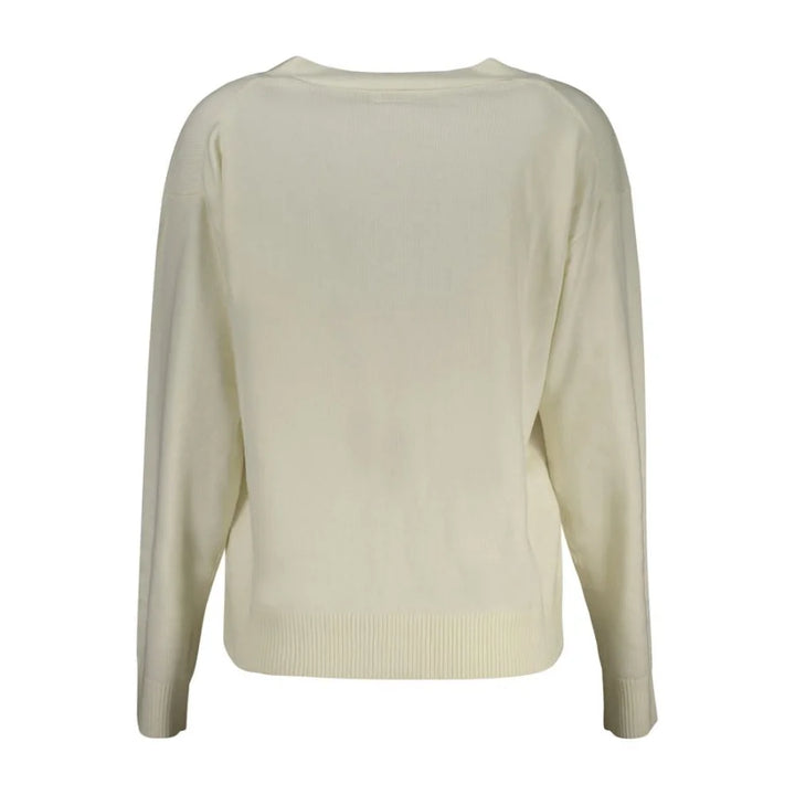 Guess Jeans Bianco Poliestere Women Cardigan