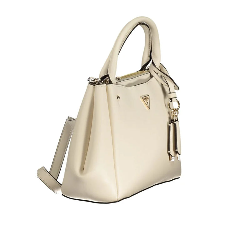 Guess Jeans Bianco Poliuretano Women Handbag