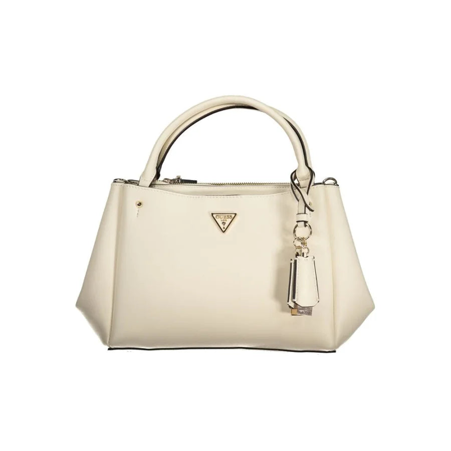 Guess Jeans Bianco Poliuretano Women Handbag