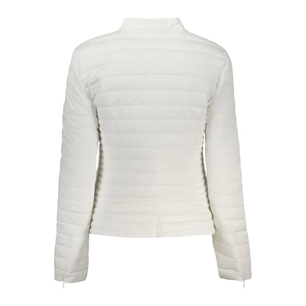 Guess Jeans Bianco Poliuretano Women Jacket
