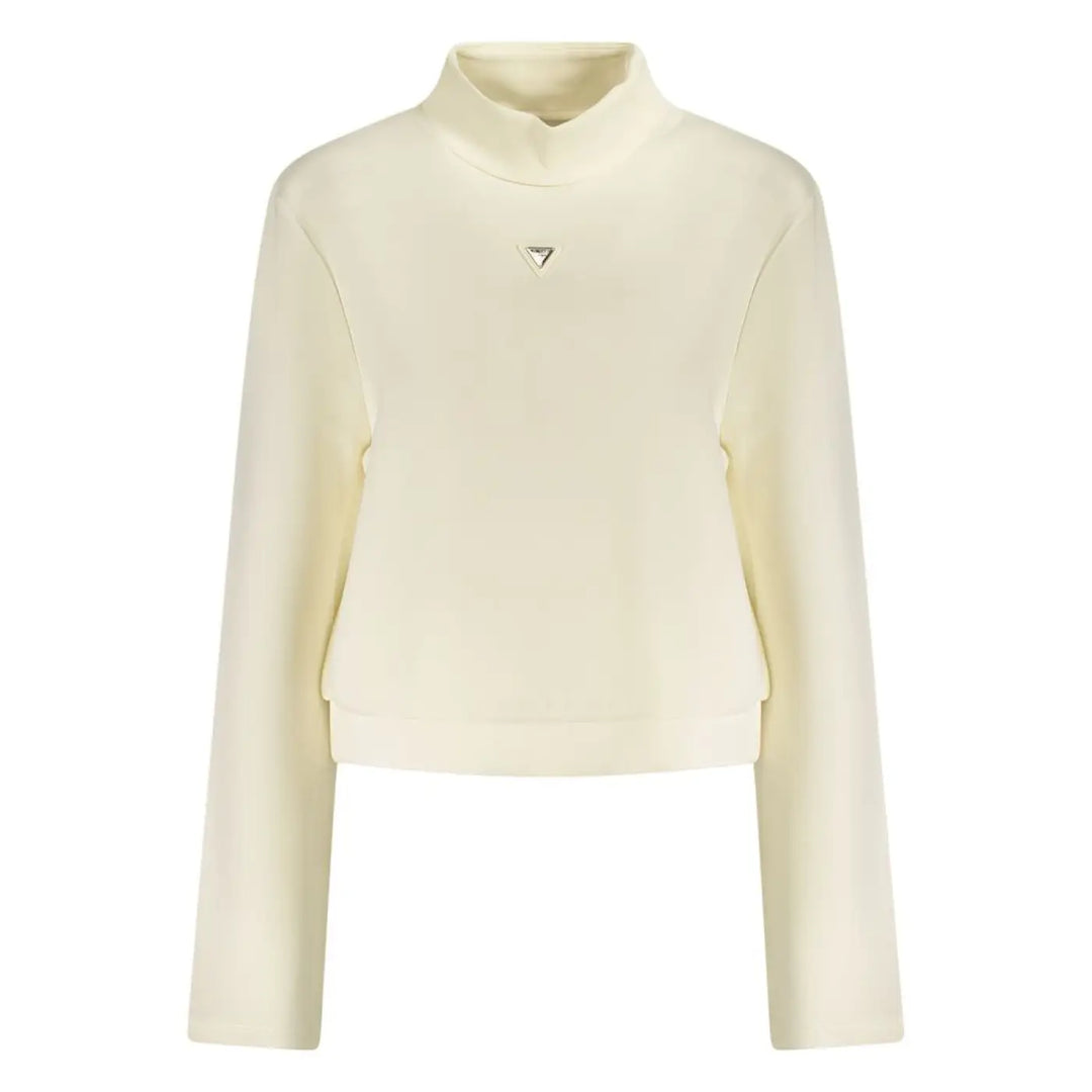 Guess Jeans Bianco Polyester Donna Sweatshirt