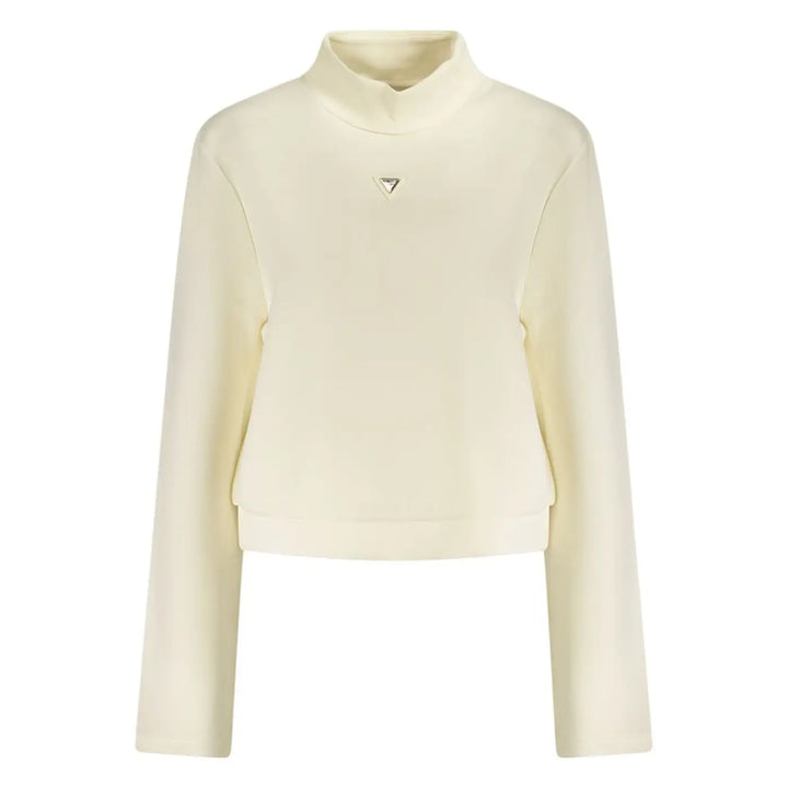 Guess Jeans Bianco Polyester Donna Sweatshirt