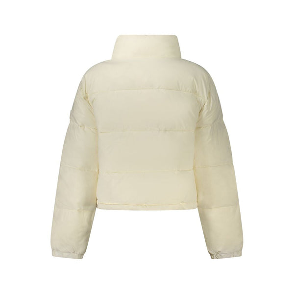 Guess Jeans Puffer Jackets - Bianco Recycled Polyester Women’s Jacket