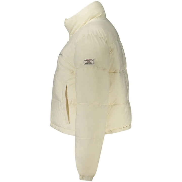 Guess Jeans Bianco Recycled Polyester Women’s Jacket
