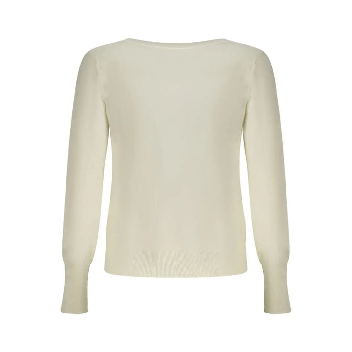 Guess Jeans Bianco Viscosa Womens Cardigan