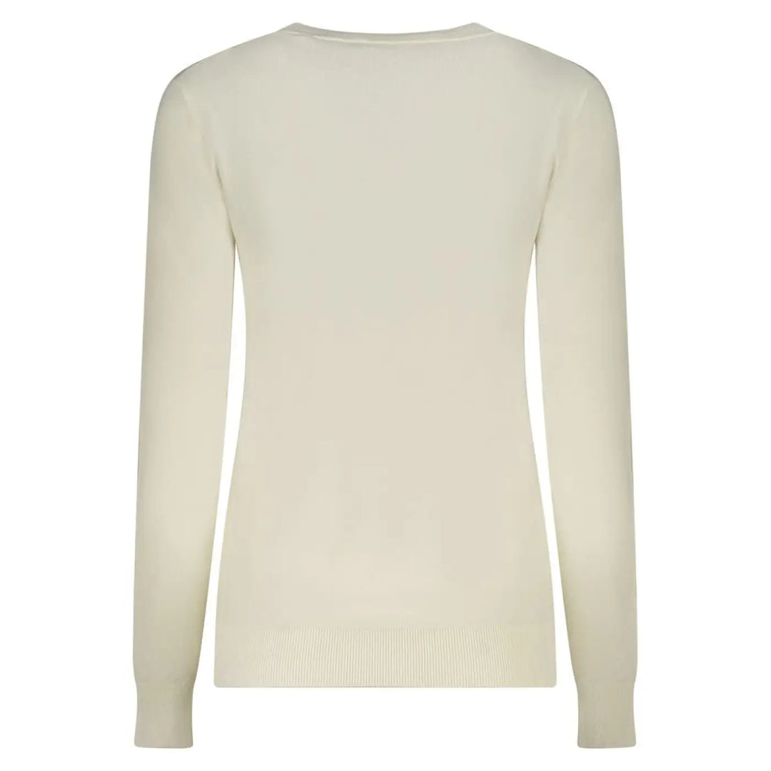 Guess Jeans Bianco Viscosa Women’s Long-Sleeved T-Shirt
