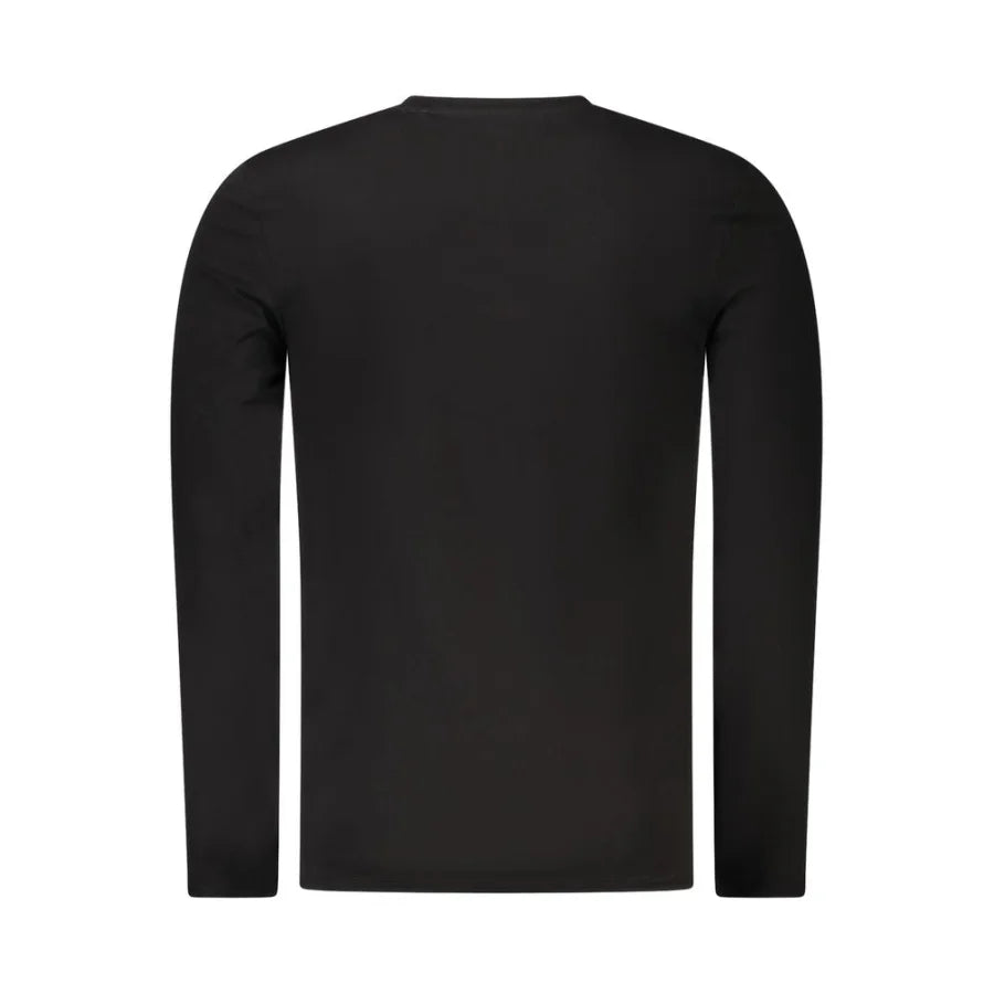 Guess Jeans Black Cotton Men T-Shirt