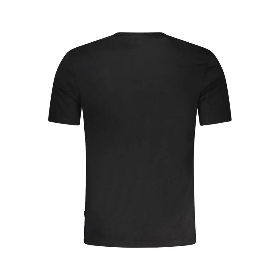 Guess Jeans Black Cotton Men T-Shirt