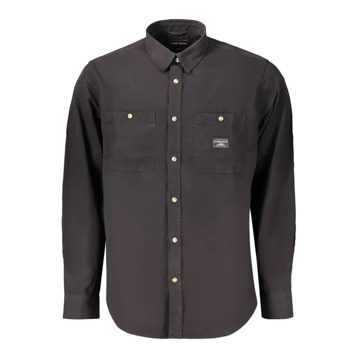 Guess Jeans Black Cotton Men’s Shirt