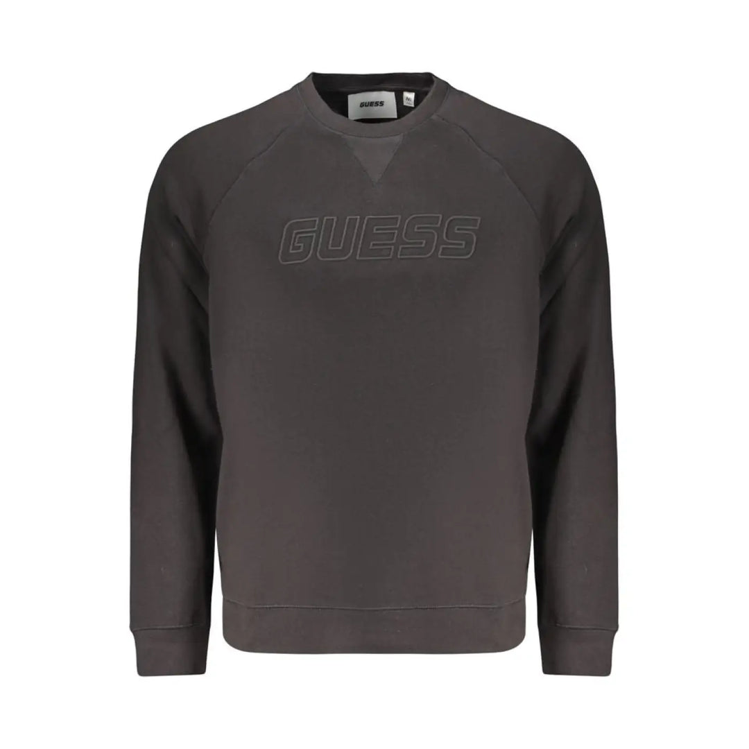 Guess Jeans Black Cotton Men’s Sweatshirt