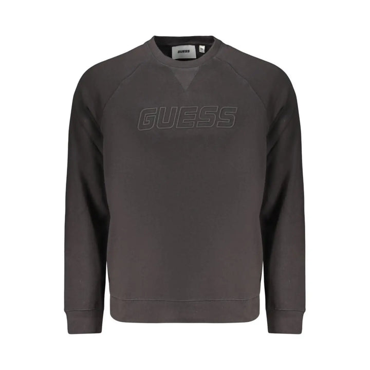 Guess Jeans Black Cotton Men’s Sweatshirt