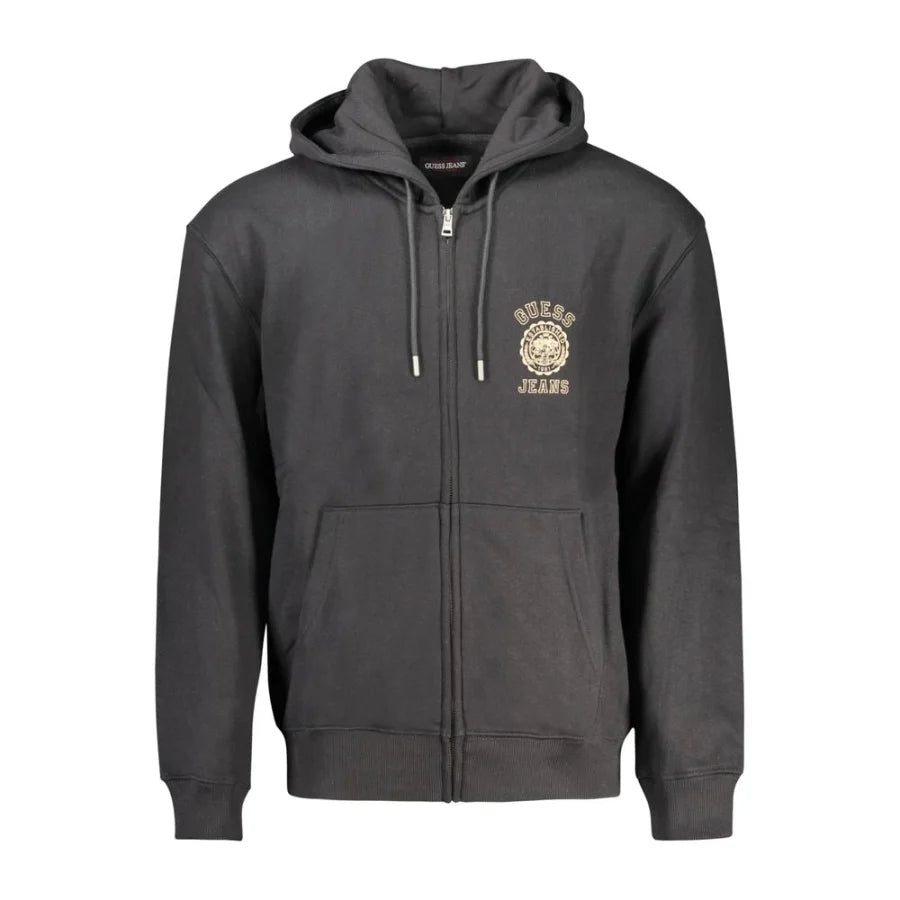 Guess Jeans Black Cotton Men’s Sweatshirt