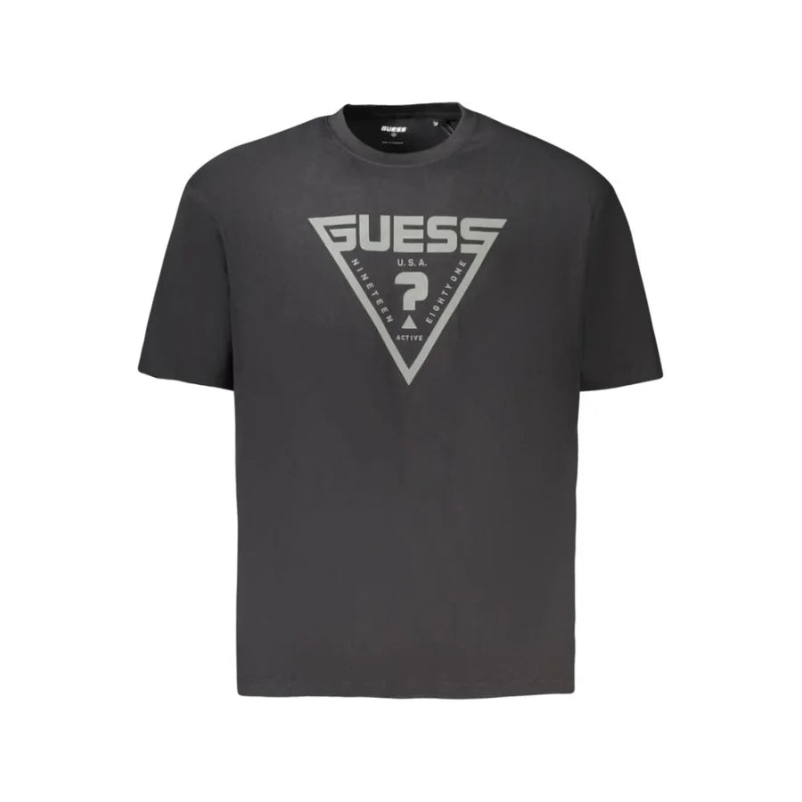 Guess Jeans Black Cotton Men’s T-Shirt