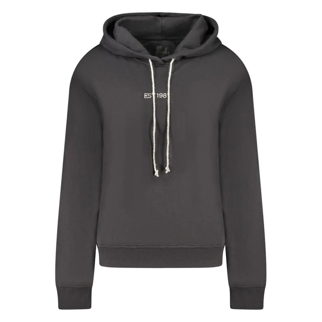 Guess Jeans Black Cotton Women Sweatshirt