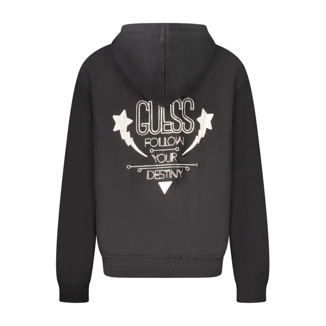 Guess Jeans Black Cotton Women Sweatshirt