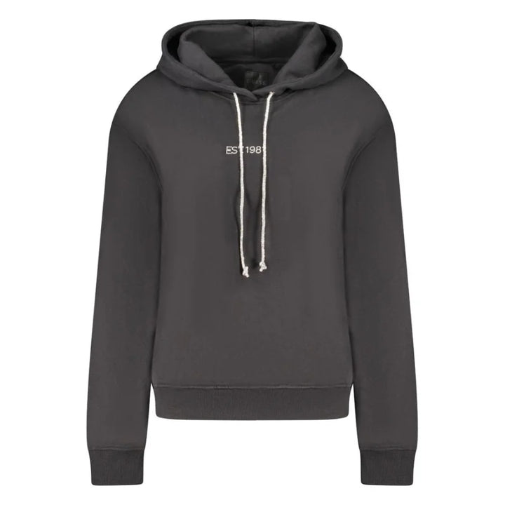 Guess Jeans Black Cotton Women Sweatshirt