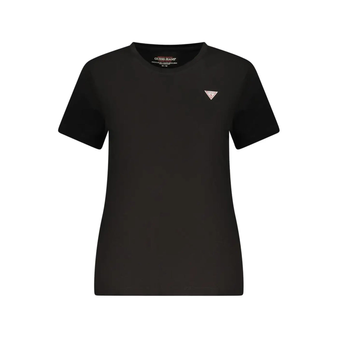Guess Jeans Black Cotton Women T-shirt